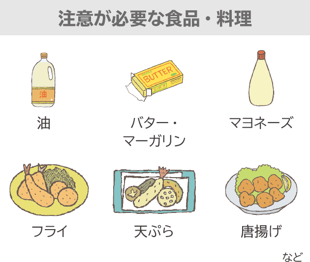 注意が必要な食品・料理