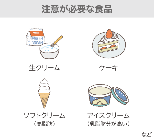 注意が必要な食品