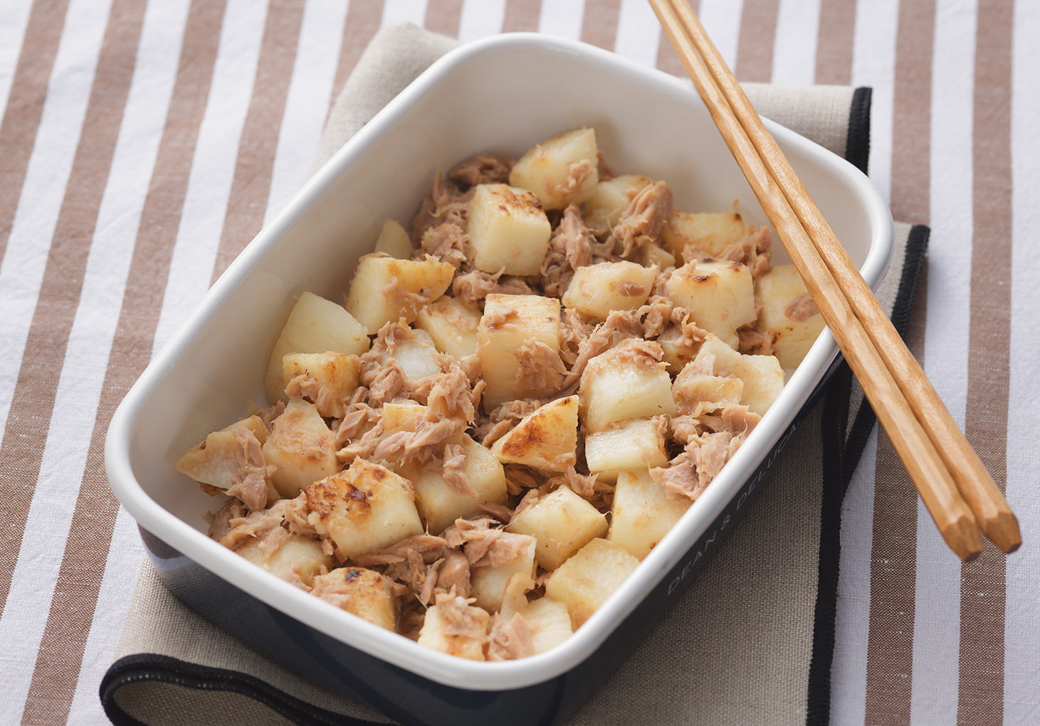 ホクホク長いもとツナのうま塩焼き