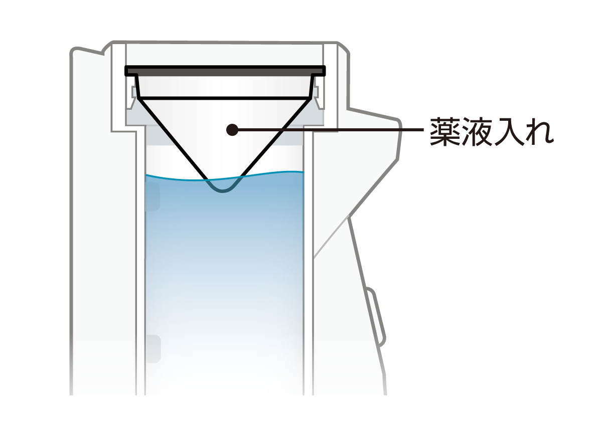 吸入器本体の断面図