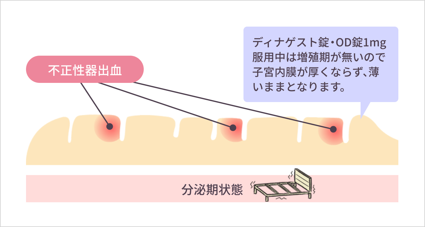 薄くなった子宮内膜